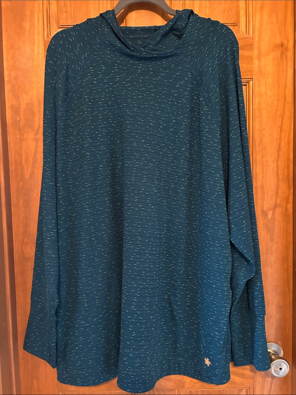 Tek Gear Dry Tek teal active hoodie with pockets & thumb holes size 3x